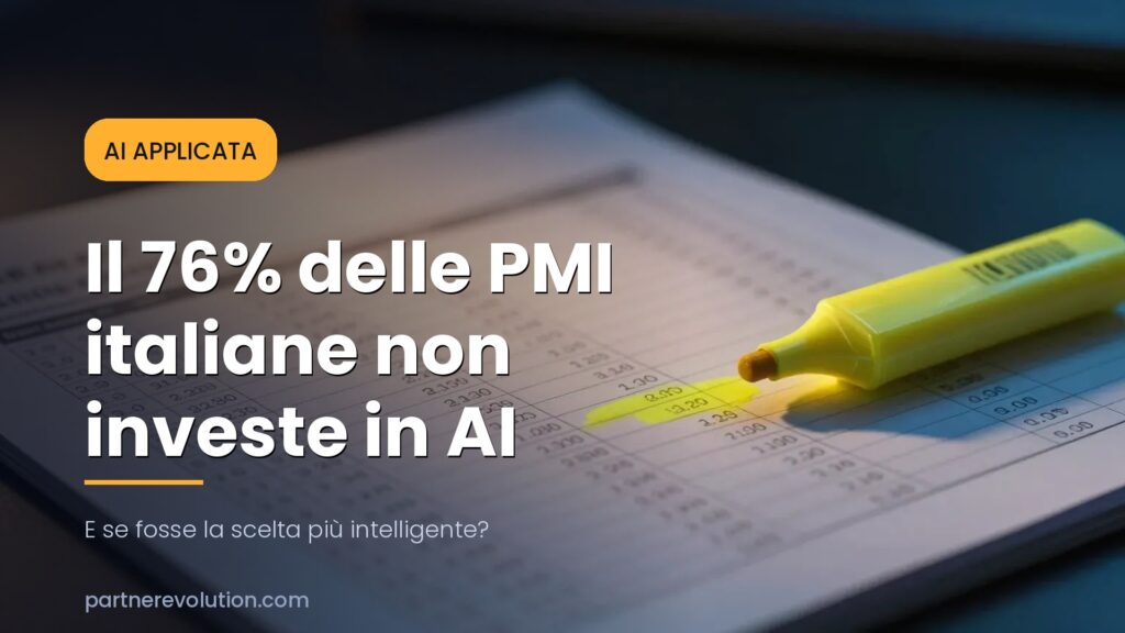 Foglio dati stampato con evidenziatore giallo - prima i dati, poi l'AI